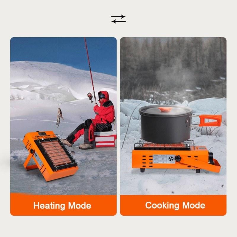 Buy HBKS 2In1 3000W Gas Stove Heater Portable Heating Cooker