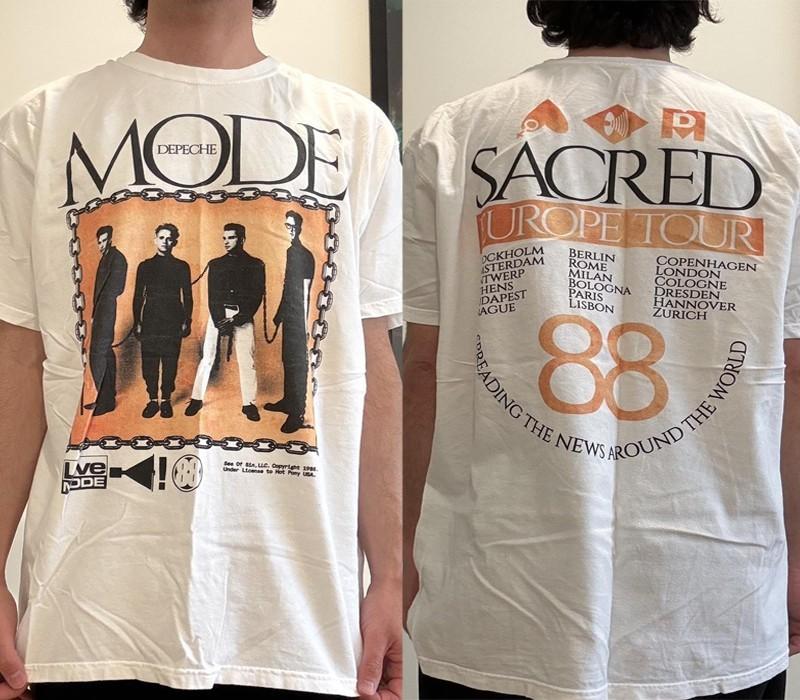 

Remake Depeche Mode Rock Band Sacred Europe Tour T shirt 2 sided NH25994 Unisex T-Shirt XXXL