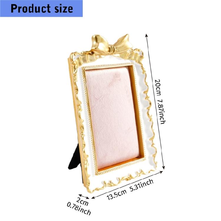 Necklace and Earring Display Holder with Lined Panel, French Style Tabletop Jewelry Stand for Vanity and Counter Display