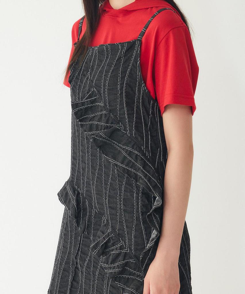 STUDIO TOMBOY Wave Stitch Sleeveless Dress_Black 9106241227