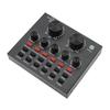V8 Audio Sound Card USB Plug DJ Equipment Sound Cards Audio Mixer For Phone Computer PC Webcast Live External Karaoke Recording