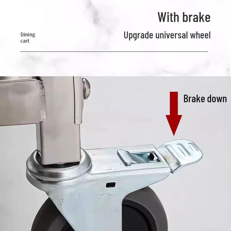 Commercial Stainless Steel 3-Tier Utility Cart