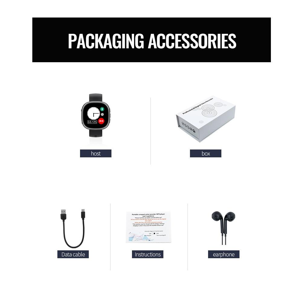 NOU Bluetooth 5.0 MP4 cu înregistrare cu o singură tastă Ieșire dictafon Înregistrare voce E-book Mp3 Music Player 8GB/16GB/32GB player video MP4