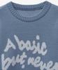 BLOND9 Slogan Round Knit Sweater_Alice Blue (Type B)