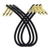 Flat Head Electric Guitar Effect Cable - 15cm Single Block Audio Cable