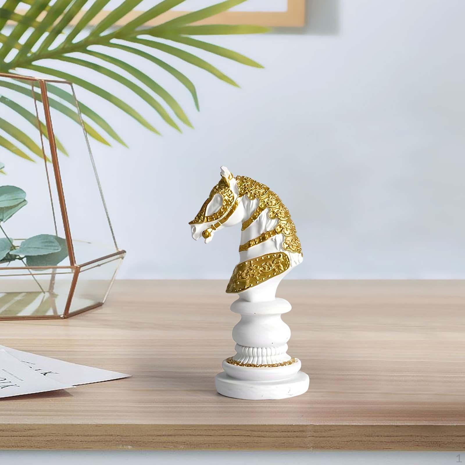 

Международная шахматная статуя, фигурка из смолы, художественное украшение, настольный орнамент, скульптура для Horse