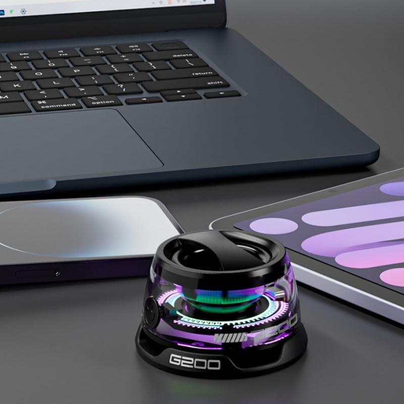 Magnetic Bluetooth Speaker Wireless Portable Mini Speaker With Rgb Color Light 5.3 Subwoofer Speaker