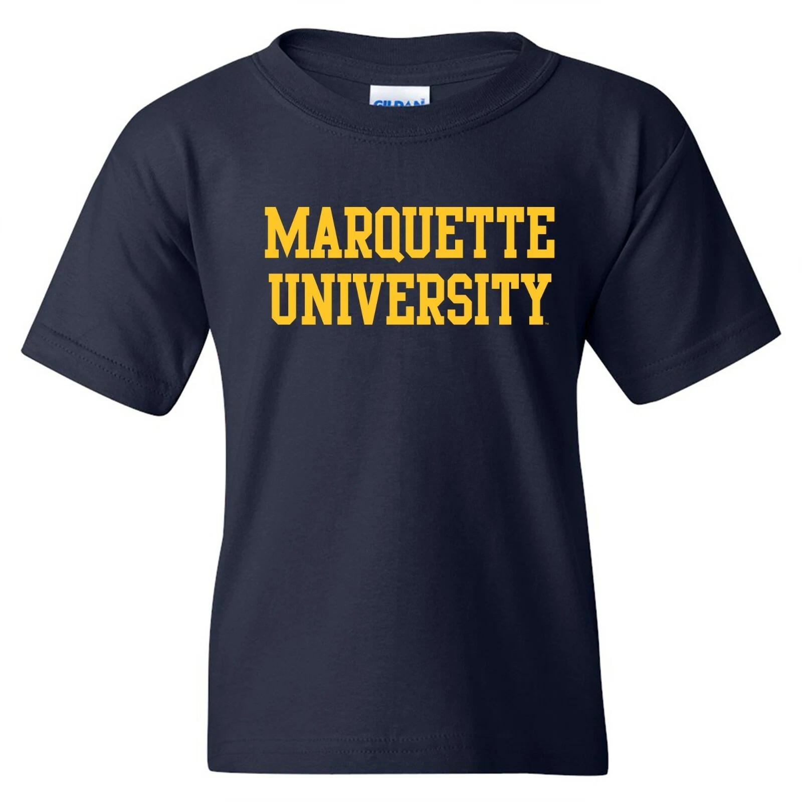 Marquette Golden Eagles Basic Block Youth T-Shirt - Navy S