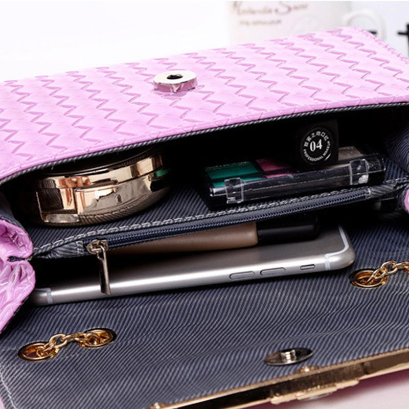 Candy Color Lady Messenger Bag New Chain Women Shoulder Bag Diamonds Pendants Crossbody Bag High Quality PU Leather Handbags