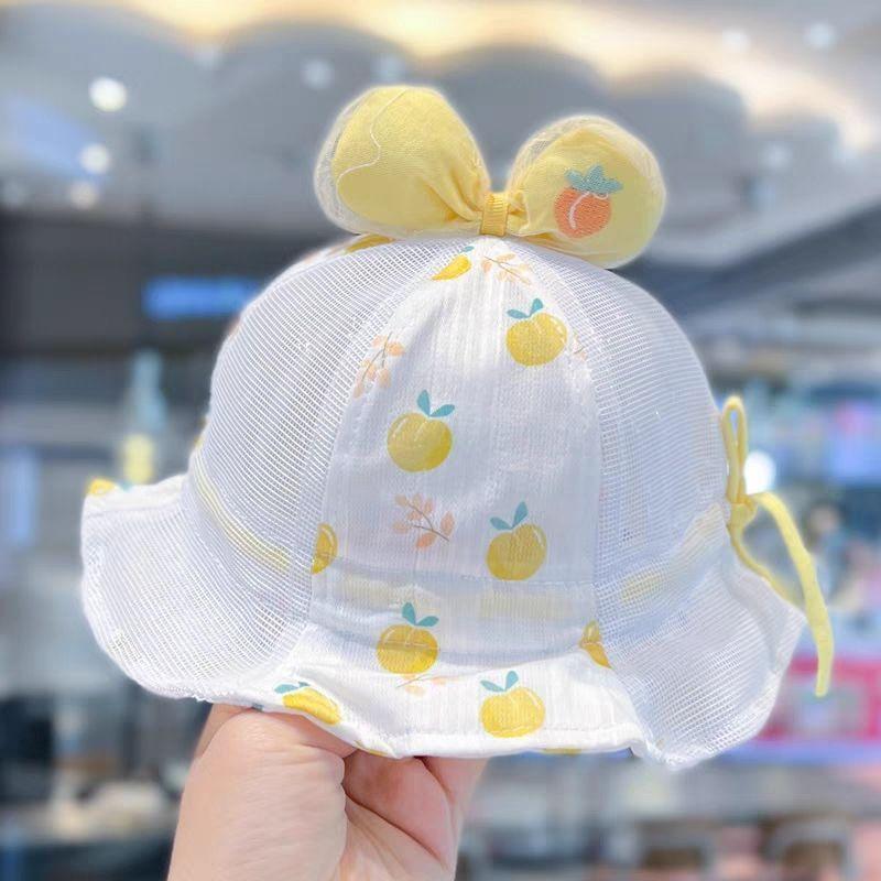 Sommerlicher Sonnenhut für Babys und Mädchen mit breiter Krempe und verstellbarem Kinnriemen zum Schutz vor der Sonne