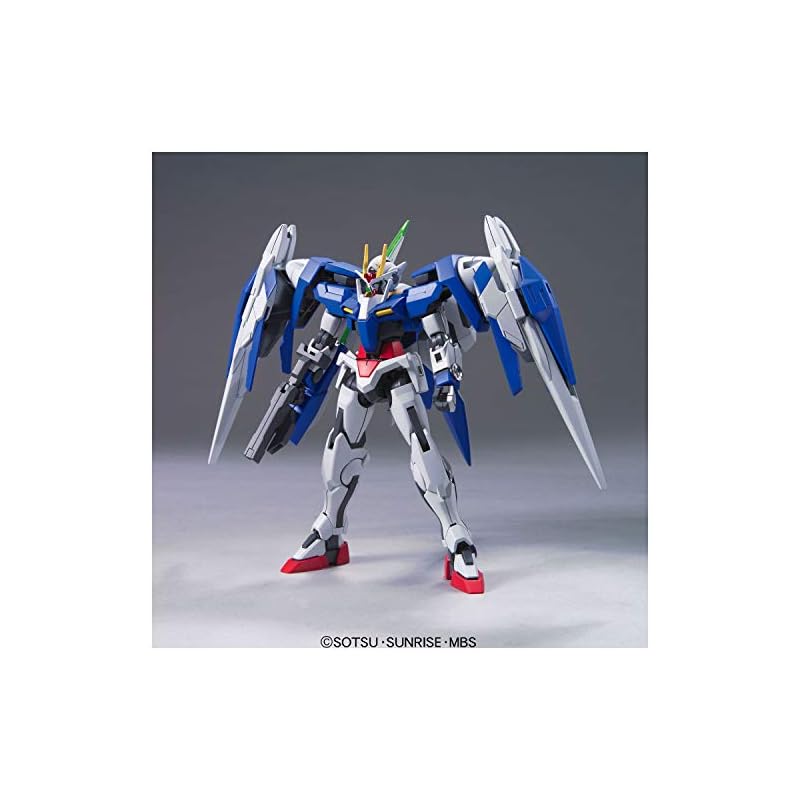BANDAI SPIRITS HG Mobile Suit Gundam 00 Double O Riser + GN Sword III 1/144 Scale Pre-Colored Plastic Model Kit