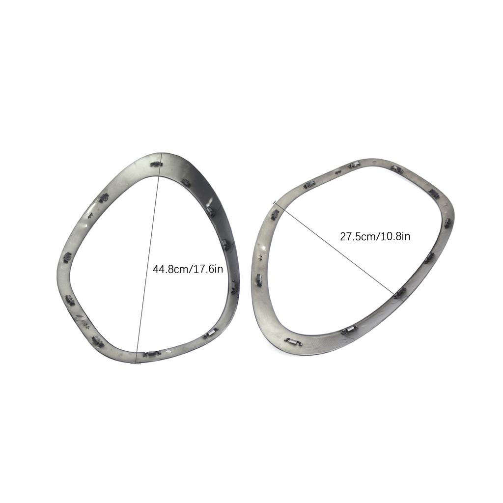 Headlight Trim Ring 2pcs Replacement for BMW MINI Cooper Countryman 2011 2016 OEM 51139801573; 51139801574