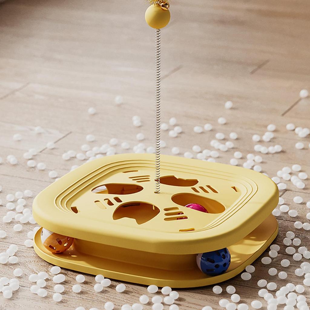 Interactive Cat Toy Self Play With Teaser Wand Stimulating Cat Toys Puzzle Games For Kitten Indoor Exercise Training Mental