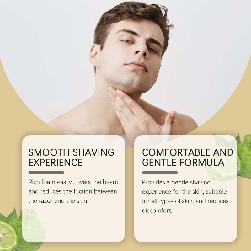 Bergamot Men's Shaving Soap - Moisturizing, Reduce Friction, Softens Beard, For Brush, Gentle Care (Bergamot & Cinnamon)