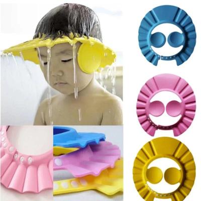 Verstellbare Weiche Kappe Babyshampoo Haarpflege Kinder Sicherheitsshampoo Badekappe Badschutz Kinder Badekappe
