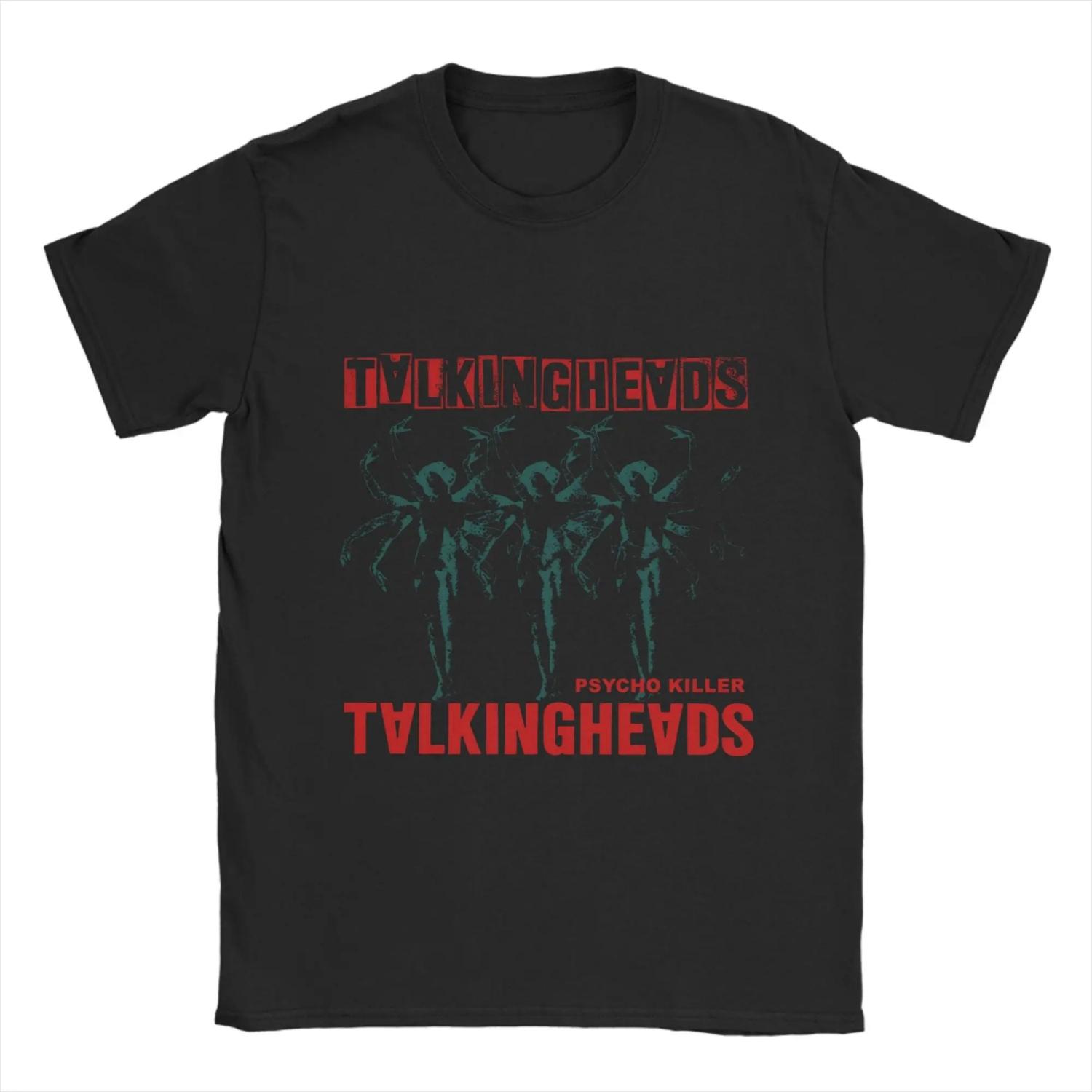 

Talking Heads T Shirt Summer Cotton T-Shirts For Male Trending Custom DIY Tee Shirt Short-Sleeved Aesthetic Clothing S чёрный