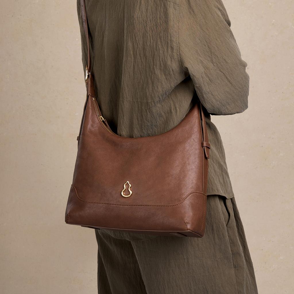 Banpo Jinyuan Top Layer Leather Bag, Large-capacity Antique Vegetable-tanned Leather Tote Bag