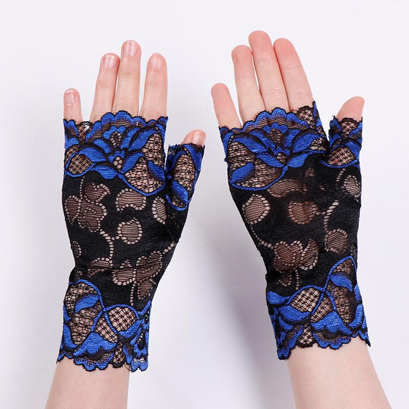 Women's Korean Style Lace Sun Protection Driving Gloves - Breathable & Ultra-thin for Summer
