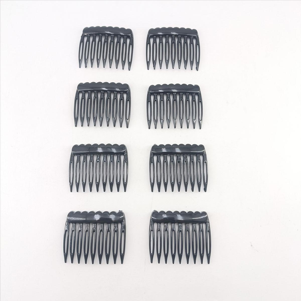

8 шт. Пластиковая расческа с 9 зубьями для волос сбоку Простые аксессуары для волос Сильная фиксация Расческа для волос для женщин девушек Size fits all