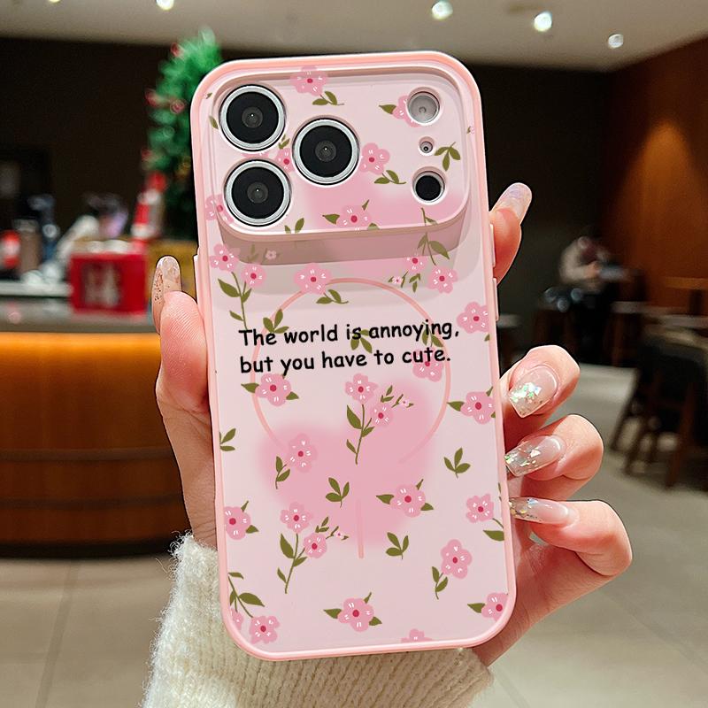 Cute Candy Love Heart Case For iPhone 17 18 Pro Max Magnetic For Magsafe Skin Feel Hybrid Phone Cover For iPhone 16 15 14 13 Pro Max