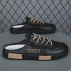 "Men's Summer Breathable Mesh Slip-On Sneakers: Trendy Closed-Toe Casual Shoes for Teens"