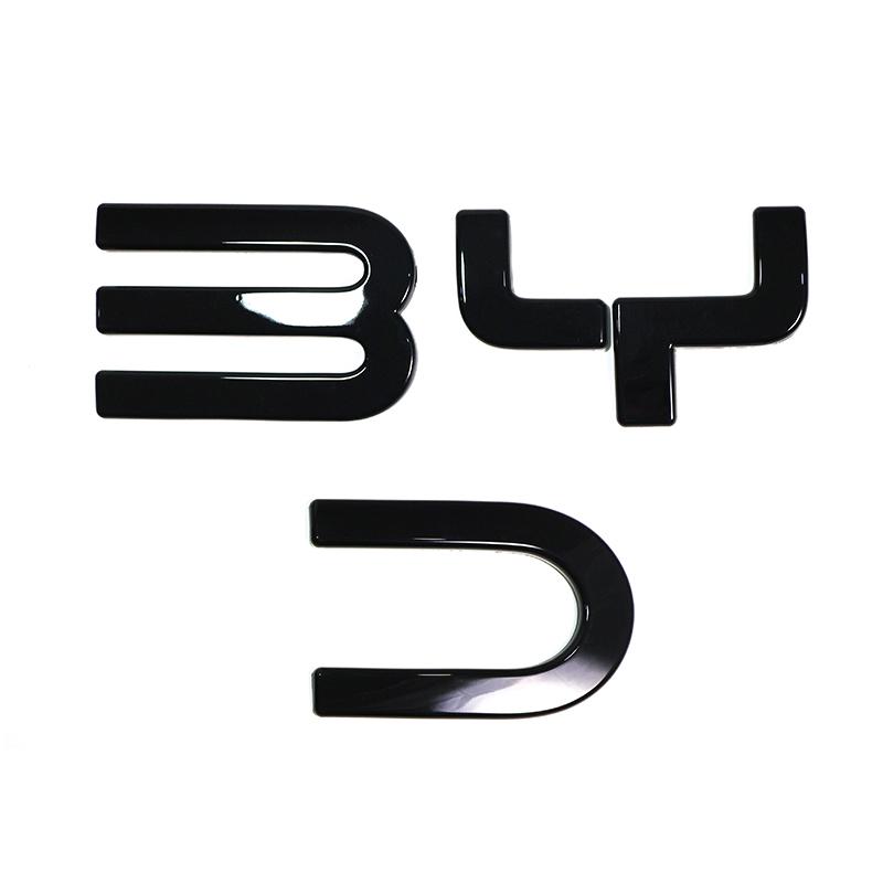 3D ABS Car Body Badge Sticker Front Grille Emblem For BYD Shark 6 Black Special & Limited Edition BDHZ4 Decal Car Accessories