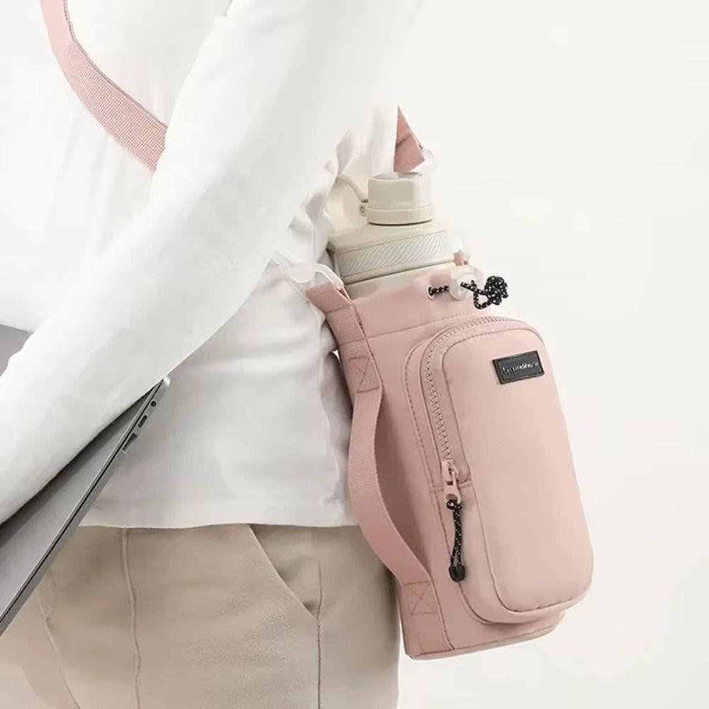 Universal Cover Crossbody Water Bottle Bag Adjustable Shoulder Strap Water Bottle Holder Camping