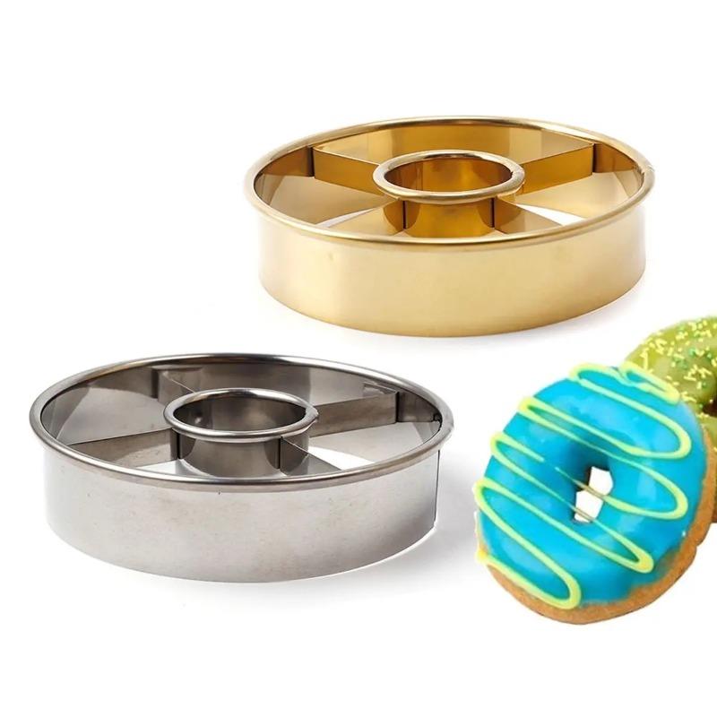 Round Stainless Steel Donut Special Cutting Mold for Household Baking Mousse Ring Underwire Cookie Pressing Film