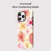 For Magsafe 2 in 1 Flower Pattern Case For iPhone 17 Air 11 12 Pro 13 14 Plus 15 16 Pro Max Luxury Magnetic Shockproof Phone Cover