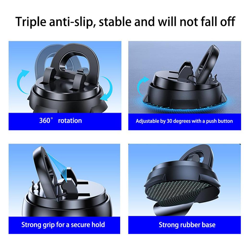 Universal Phone Stand Holder Adjustable 360 Degree Rotation Stable Stand Car Mount for All of Cars Pickup Trucks