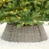 Woven Rattan Christmas Tree Skirt & Base Decoration
