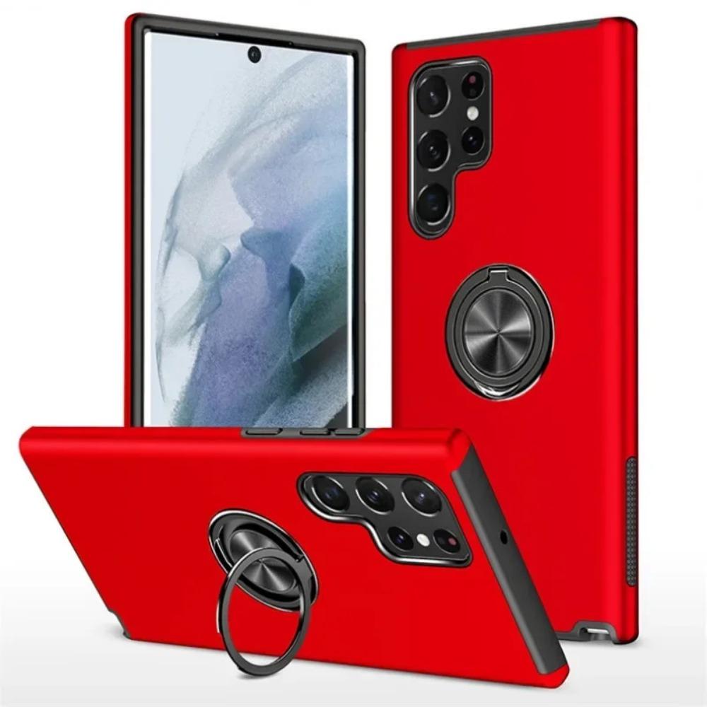 Premium Anti Theft Ring Stand TPU Bumper Shockproof Phone Case For Samsung Galaxy S26 S25 S24 Ultra S23 FE S22 S21 Plus Cover
