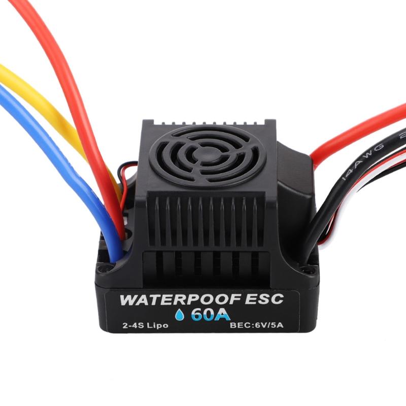 Brushless Electronic Speed Controller RC Waterproof ESC 60A/80A Brushless & Brand New Accessory for 1:10 RC Toy Off-road