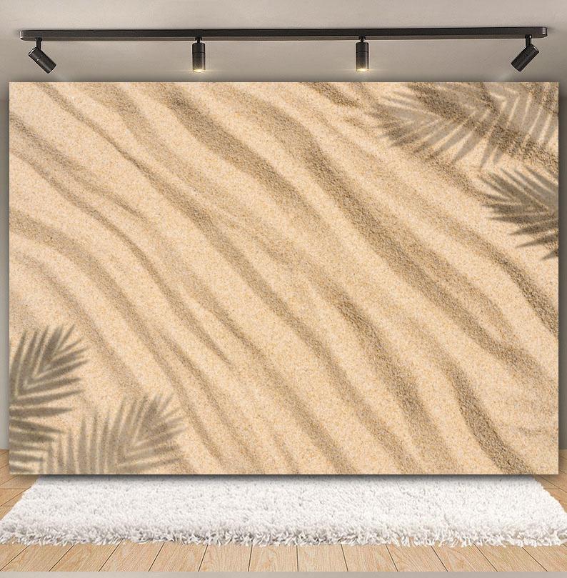 Sommer Strand Sand Hintergrund Fotografie Tropisch Hawaii Meeresufer Seestern Muschel Baby Geburtstag Feiertagsparty Hintergrund Foto Requisiten