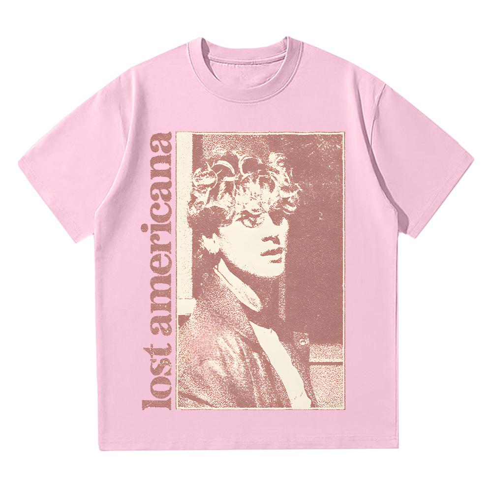 Mgk Leaning Foto T-Shirt Machine Gun Kelly Grafik T-Shirt Hip Hop Baumwoll-T-Shirt Kurzarm Gothic T-Shirt O-Ausschnitt Retro Kleidung XXL rosa