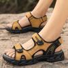 Men's Sandals In Summer Fashion Lightweight Casual Leather Shoes Large Size Sandals for Men