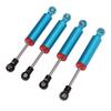 4pcs RC Shock Absorber 100mm Damper with Internal Spring for SCX10 110 RC Crawler Car Blue