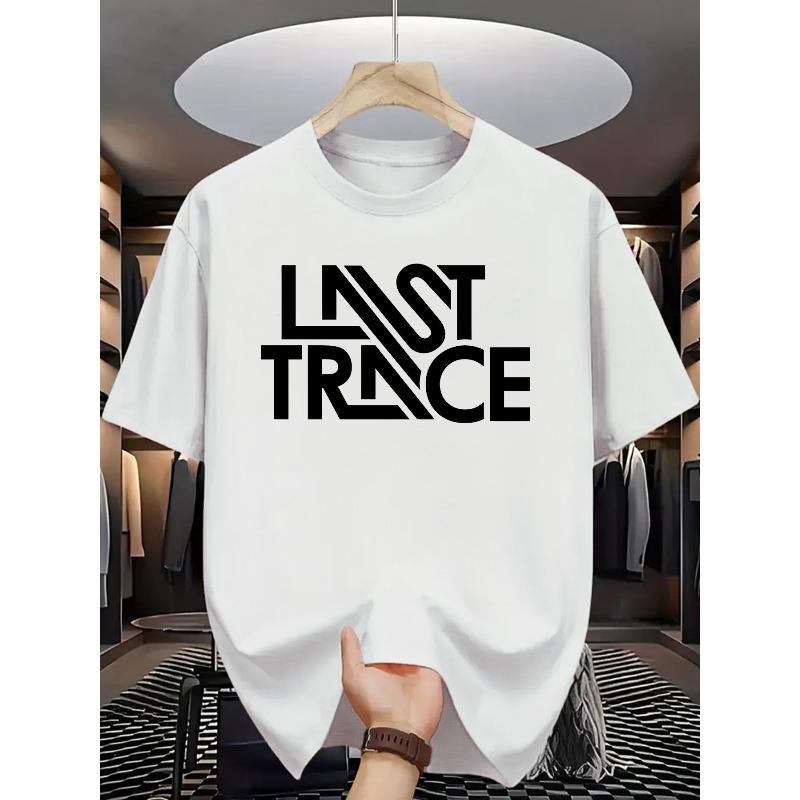 

Trendy Letter-printed Men s Short-Sleeve T-Shirt , Perfect for Parties and Gatherings, Ideal for Those Who Love Trendy Culture S белый