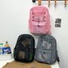 Schoolbag New Fashion Sports Beach Backpack Transparent Fashion Temperament Backpack Junior High School Student Large Capacity Student School Bag