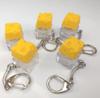 Cute Cheese Key Chain Keyboard Stress Relief Fidget Button Cheese Keycap Fidget Clicker Keychain Keyboard Finger Toys Decoration