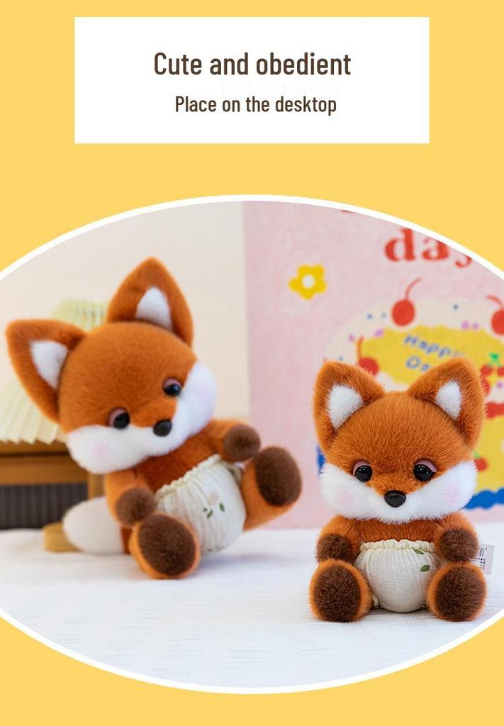 Cute Cat Plush Desk Ornament – Small Cloth Doll, Study Buddy, Birthday Gift