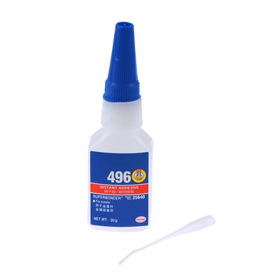 496 Reparaturkleber Hochfester Kleber Sofortkleber Universeller, klebriger, schnell trocknender Kleber für Metall, Kunststoff, Leder und Gummi