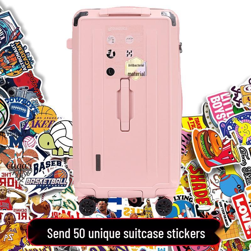 Large Capacity Five-Wheel Travel Suitcase with Brake and Combination Lock