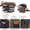 Genuine Leather Men's Large Capacity Vintage Crossbody Shoulder Bag