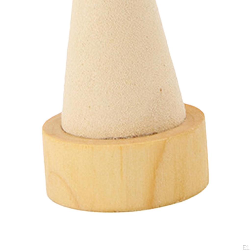 Cone Shape Rings Display Holder Jewelry Organizer Portable Creative Stand for
