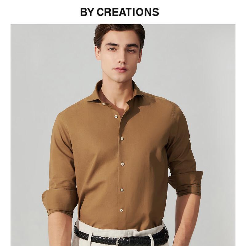 By Creations Men s Cotton Linen Business Casual Shirt 40