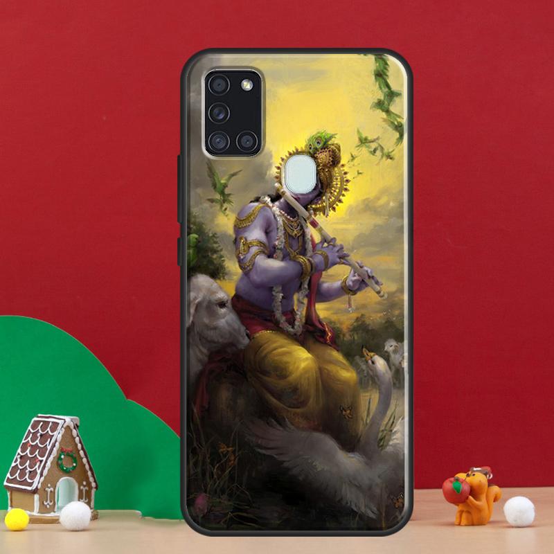 Indian God Lord Krishna Cover For Samsung Galaxy A54 A34 A14 A32 A12 A22 A52 A72 A13 A33 A53 A50 A52S A51 A71 Back Case