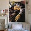 Hot Classic Anime Berserk Poster Tapestry Wall Hanging Fabric Interior Decor Tapestry Fans Room Aesthetic Decor Background Cloth