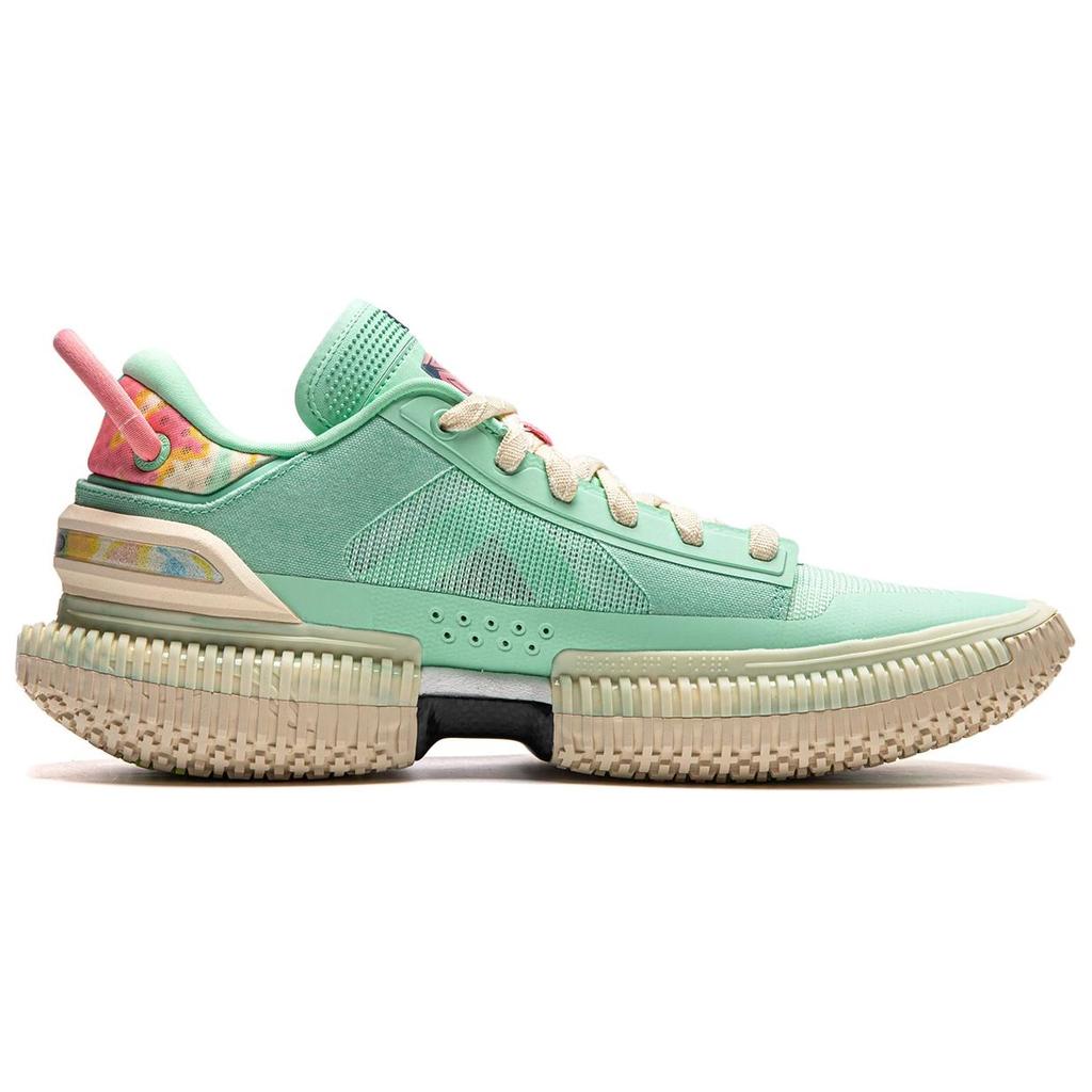 Li-Ning Trendy Comfortable Non-Slip Wear-Resistant Low-Top Basketball Shoes Men Sneaker Cool-Green ABFU013-1