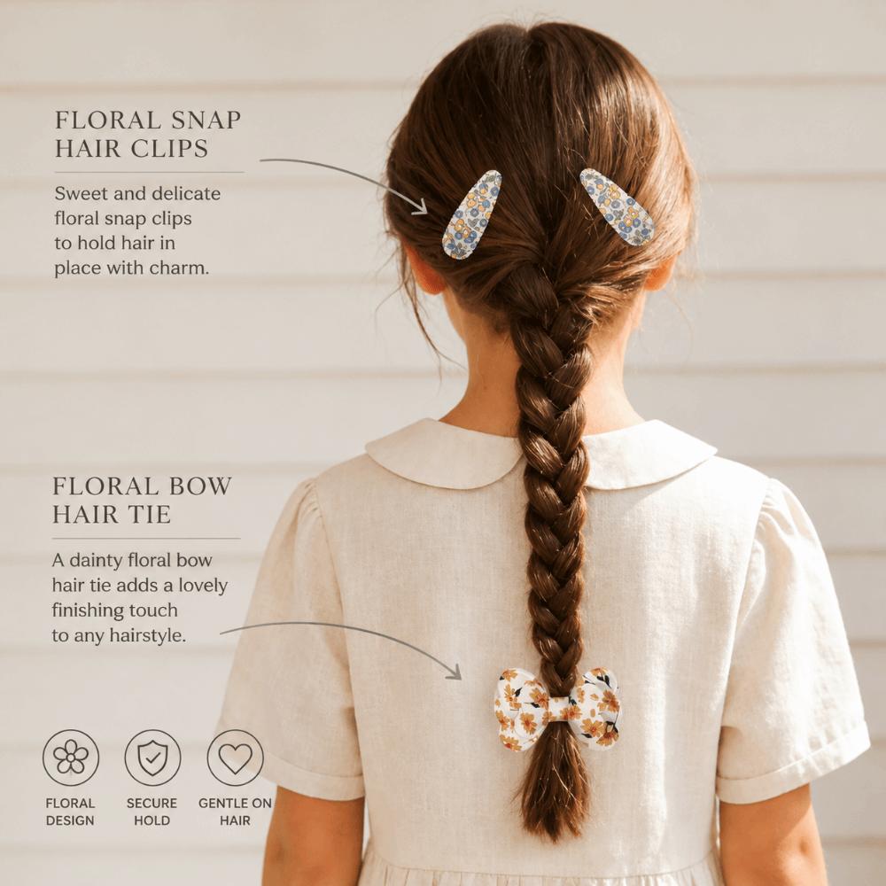 16pcs Floral Fabric Bowknot Baby BB Clips No Hurt Toddler Hair Bows Hairpins Kid Hair Accessories